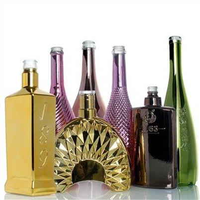Galvanisierte Whiskyglasflasche