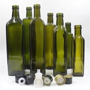 Olivenölflasche aus Glas